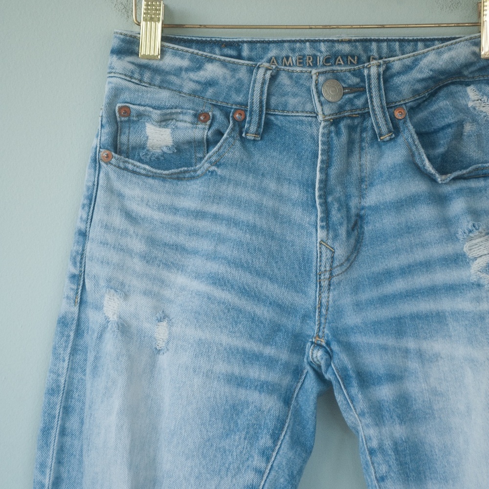 American Eagle Airflex+ Skinny Distressed Jeans - Picture 9 of 11